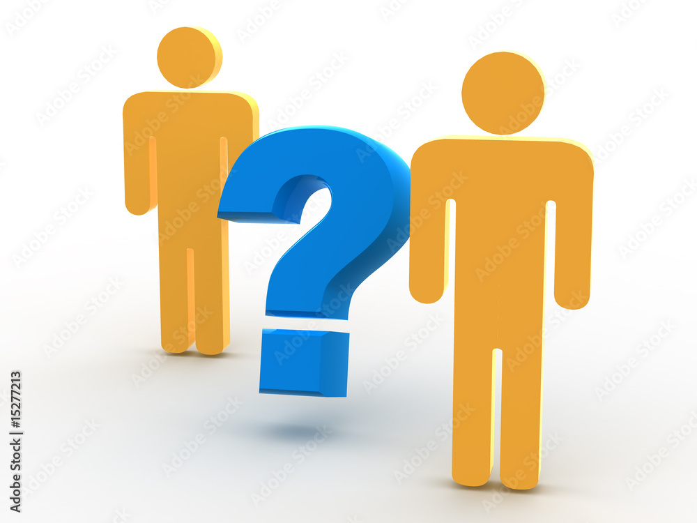 man and question man and question