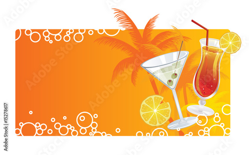 Summer cocktails banner