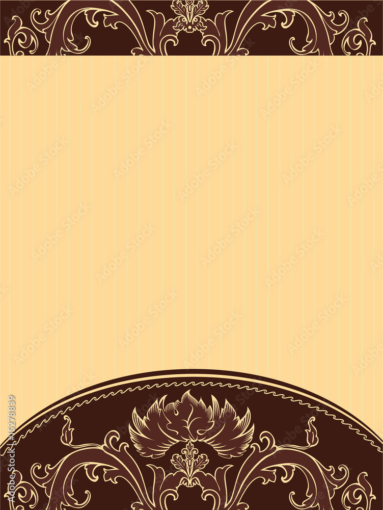 Floral banner, vector