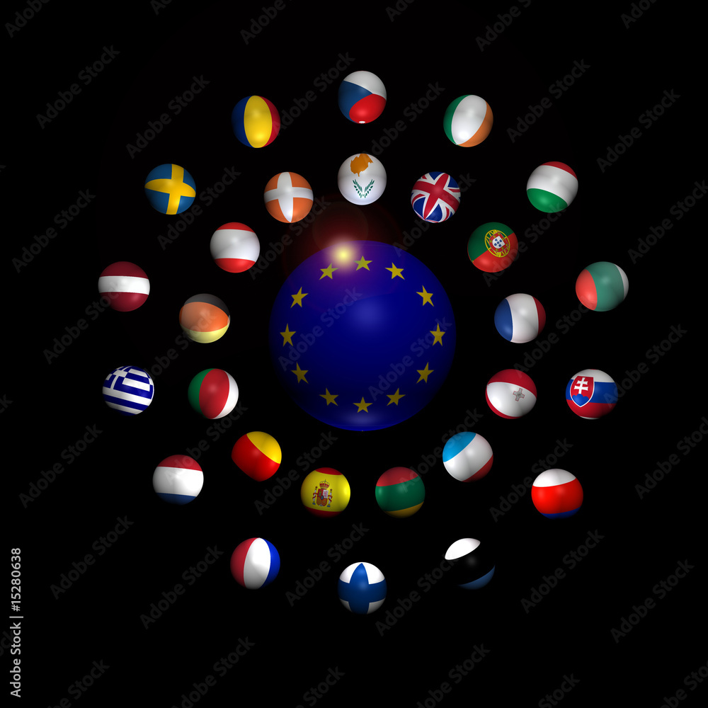UE FLAG - obrazy, fototapety, plakaty 