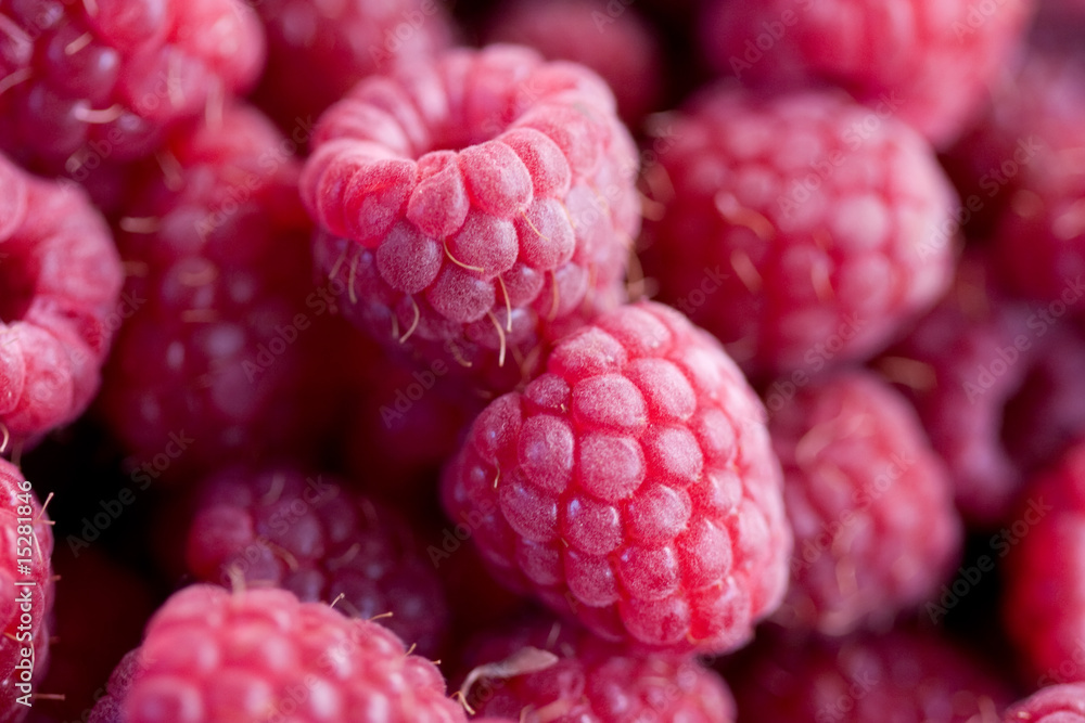 Ripe red raspberries as background Ripe red raspberries as background