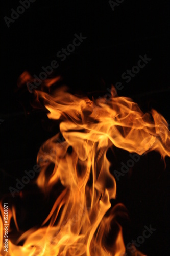 flamme dans un feu vif © JMDZ