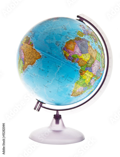 Globe of the World. Europe and Africa