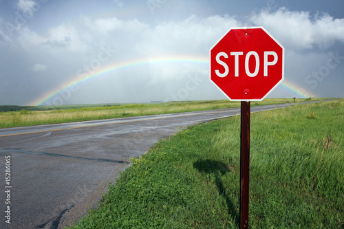 Stop road badlands usa