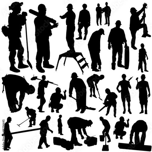 construction workers vector