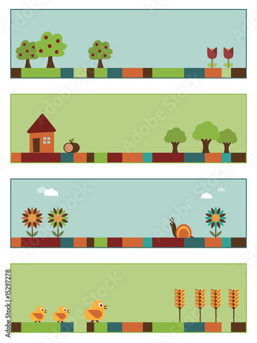 nature banners set 3