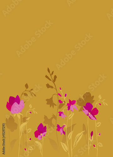 Pink flowers_bronze