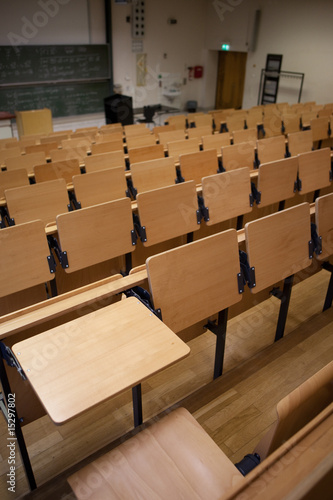 seats in a lecture room