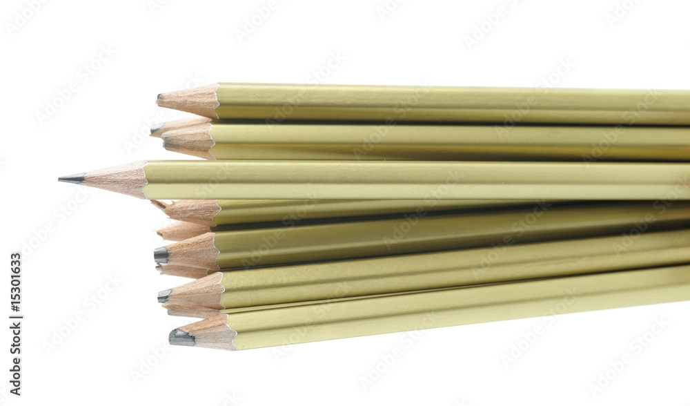 Fototapeta premium whole and broken pencils