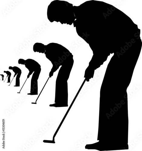 golf sport vector illustration