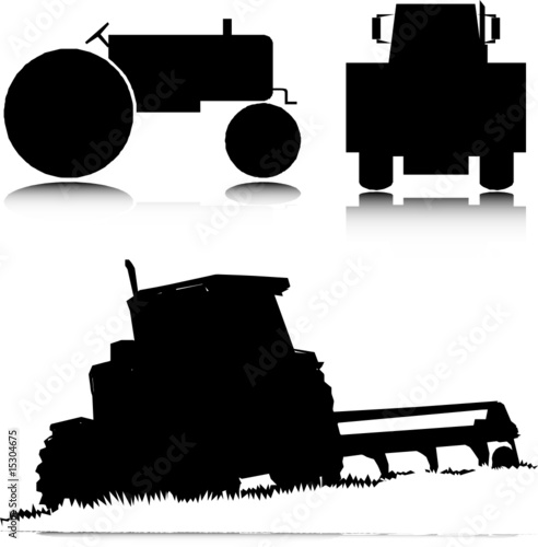 tractor vector illustration