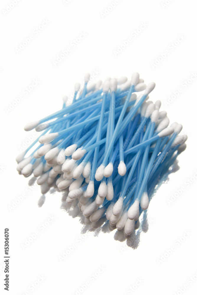 Cotton sticks isolated on white Cotton sticks isolated on white