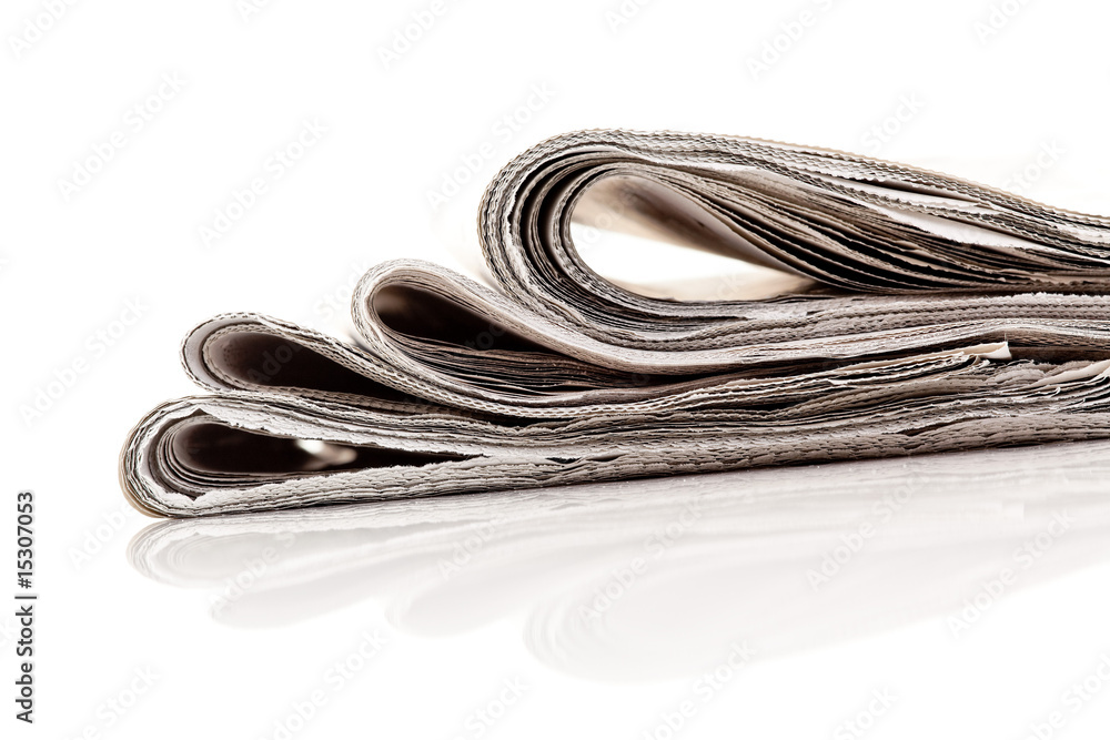 Stapel von alten Zeitungen und Zeitschriften Stapel von alten Zeitungen und Zeitschriften