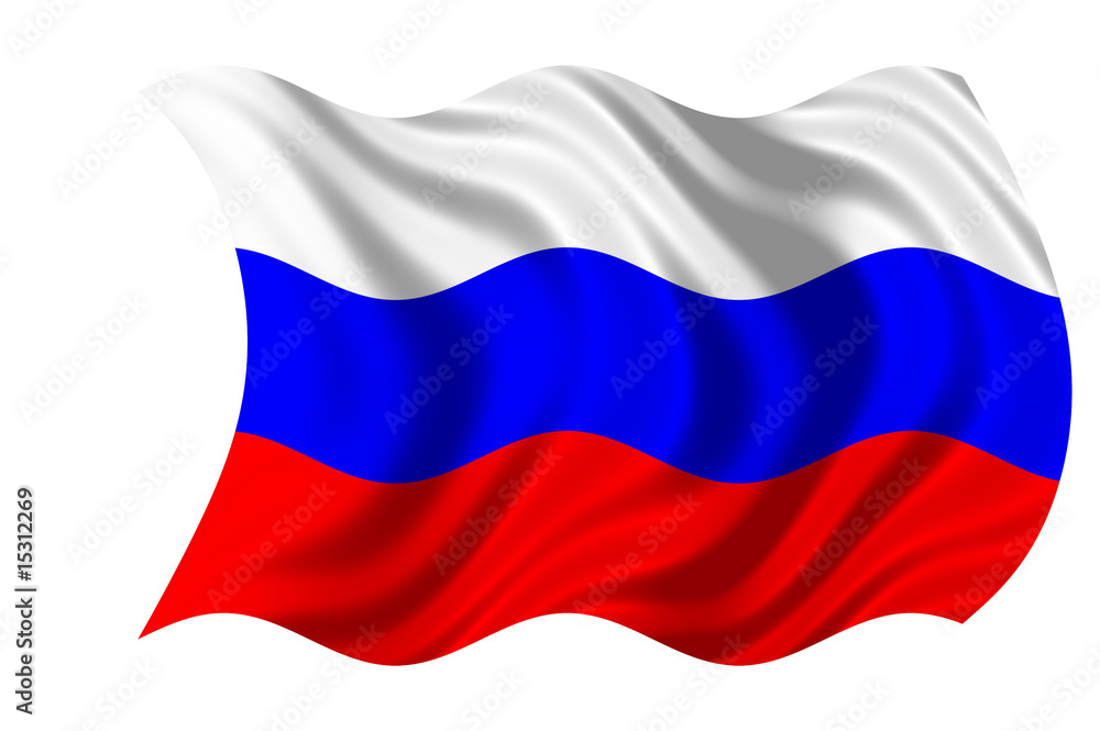Naklejka premium Russian Flag