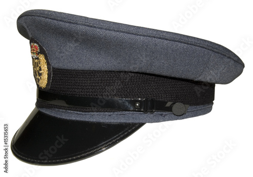 airman's RAF hat isolated on white