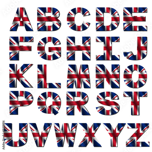 British flag font