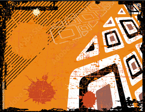 the ethnic vector retro grunge background