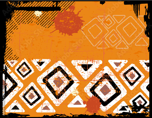 the ethnic vector retro grunge background