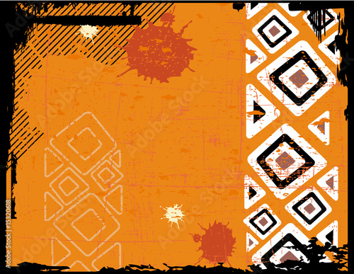 the ethnic vector retro grunge background