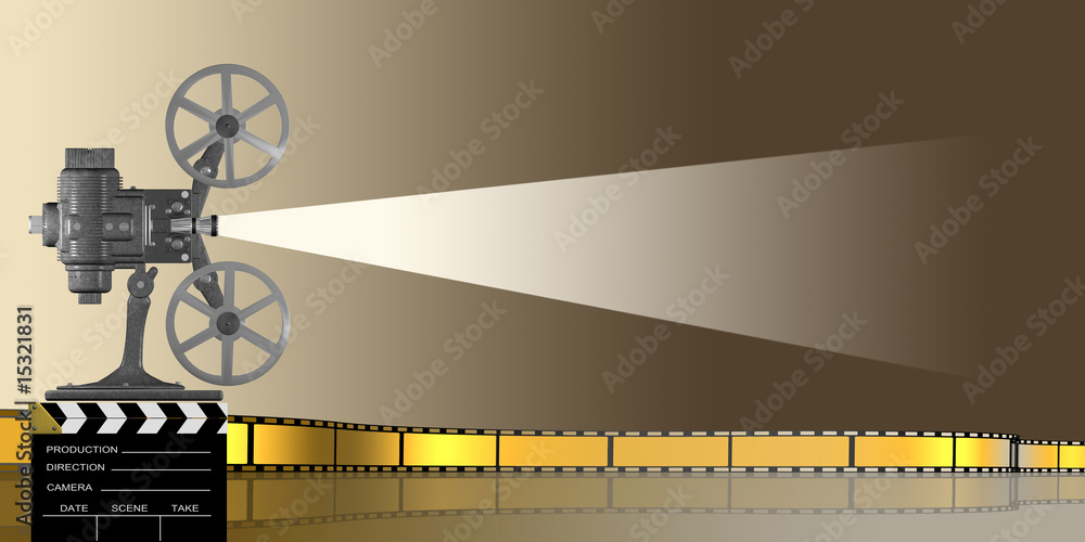 Naklejka premium cinéma