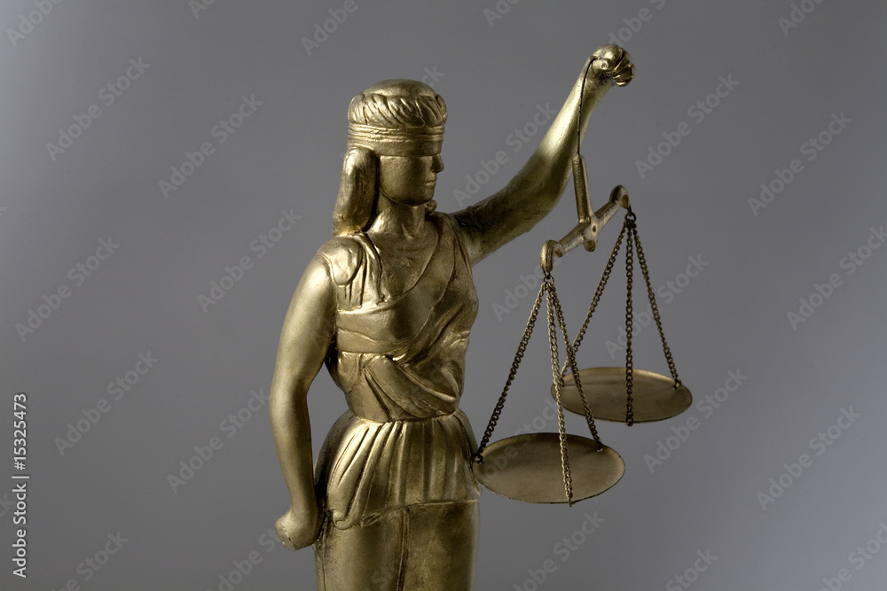 Fototapeta premium Justitia vor grau