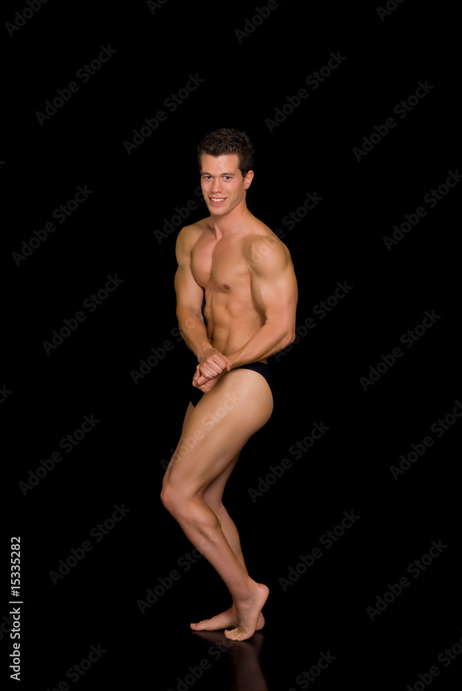 Body Builder, contest pose Body Builder, contest pose