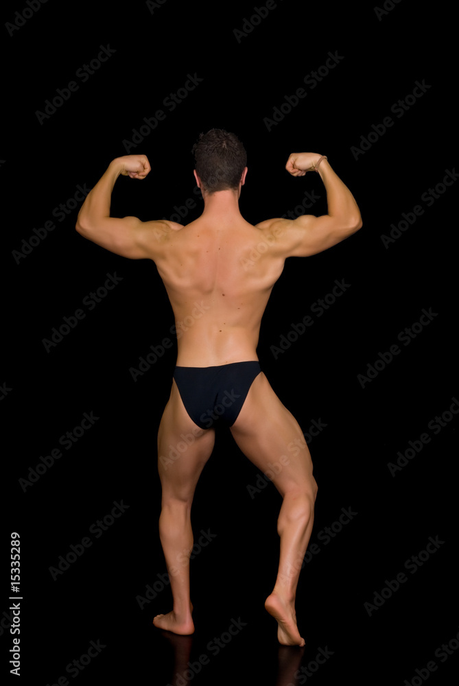 Fototapeta premium Body Builder, contest pose