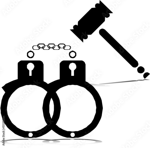 justice or prison vector illustration