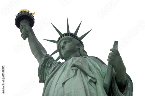 White Sky Statue of liberty