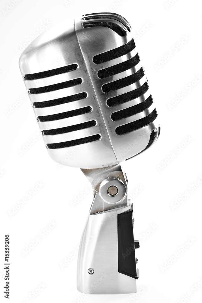 Naklejka premium vintage microphone