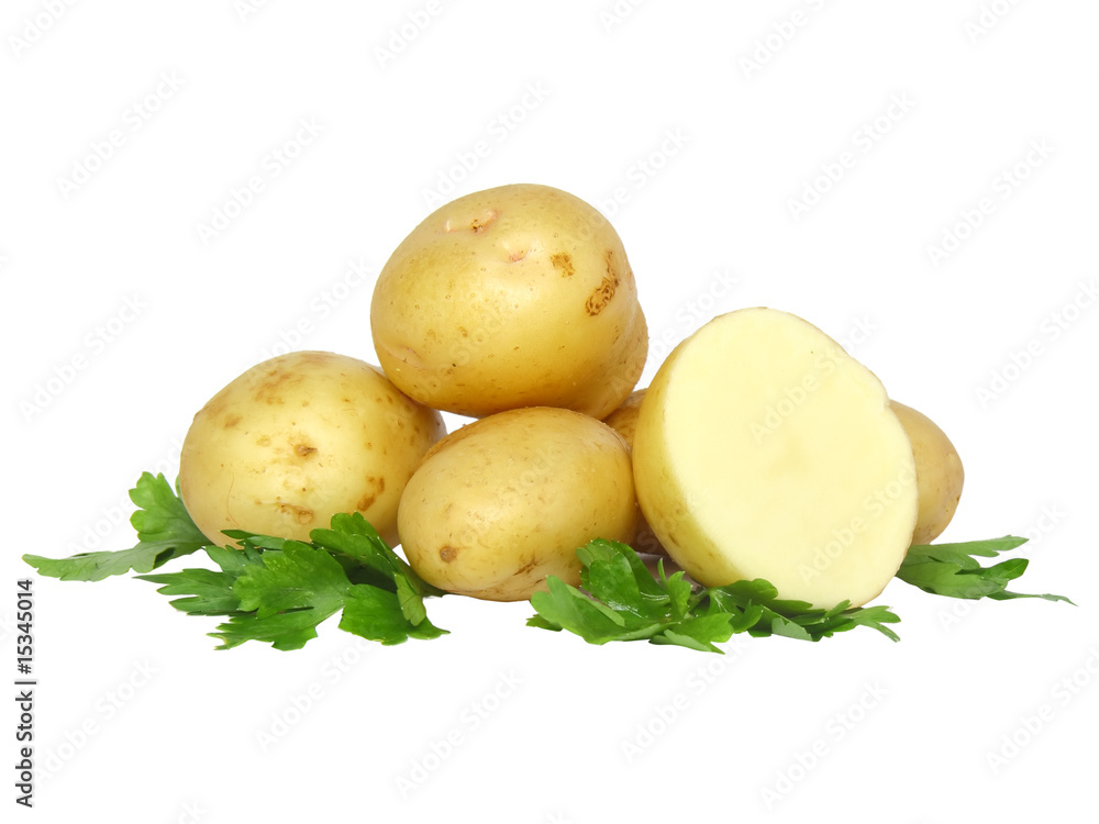Heap of cutting popato. Isolated Heap of cutting popato. Isolated