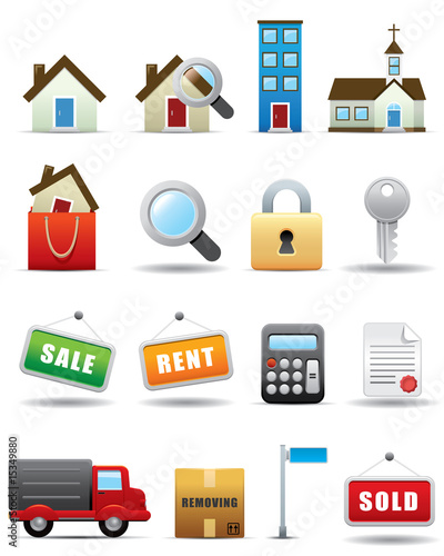 Real Estate Icon Set -- Premium Series