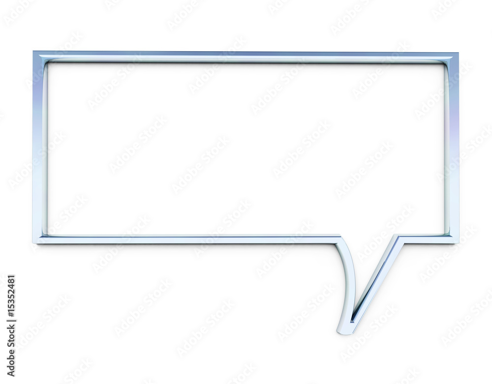 chrome speech bubble chrome speech bubble