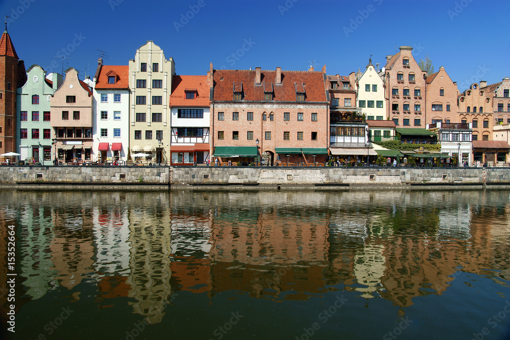 Gdansk, Danzig, Poland  shoreline from the 13th century