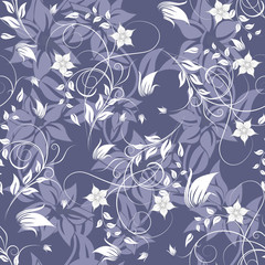 Acrylglasbilder Very-Peri-Muster Florales Vintage Muster zarte Blüten  © Konovalov Pavel