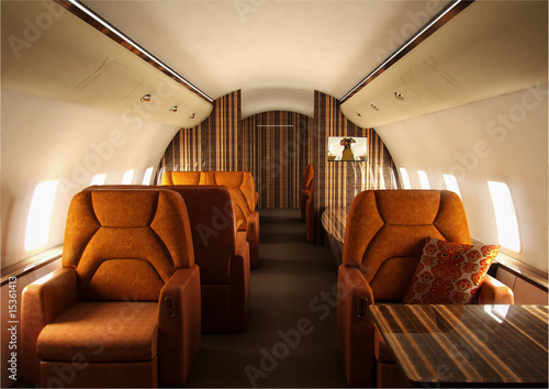 Private plane interior