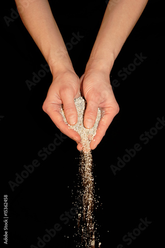 Sand verschütten