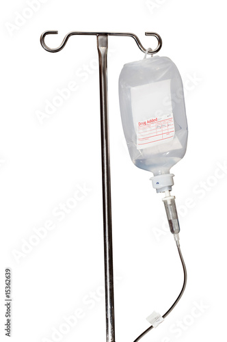 Equipment used for intravenous drip isolated on white background