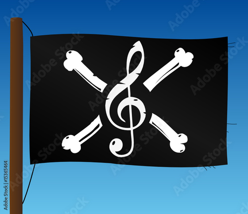 Drapeau Piratage Musical