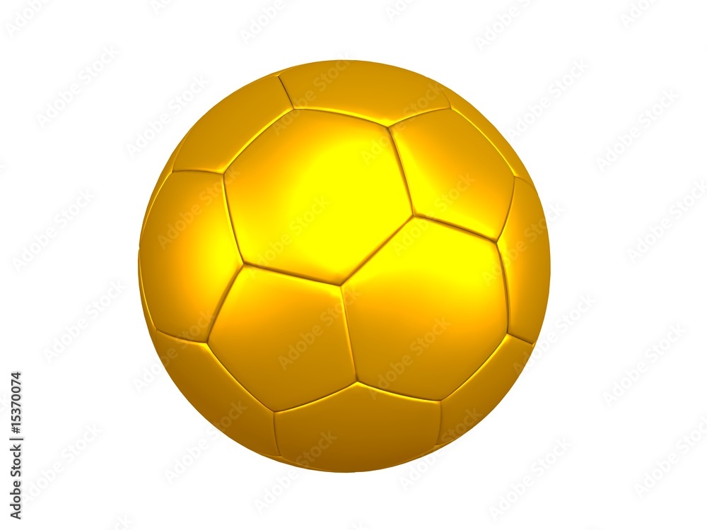 Fototapeta premium Golden Soccer Ball