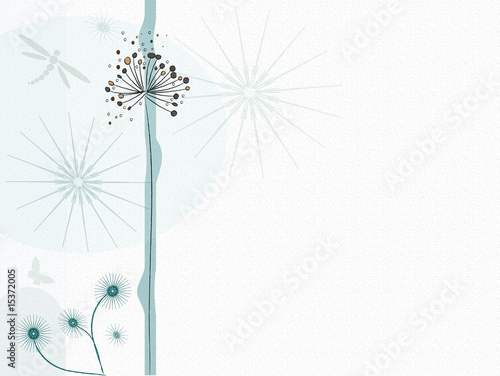 retro floral design