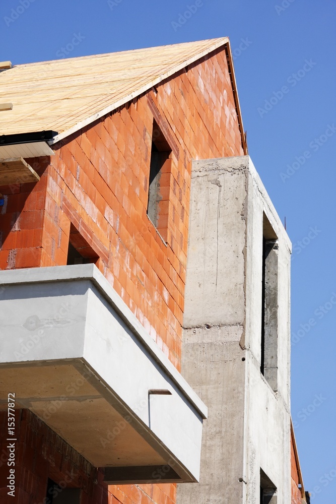 Fototapeta premium Bâtiment en construction