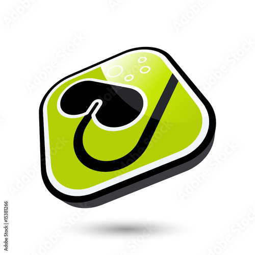 tauchen taucherbrille logo zeichen