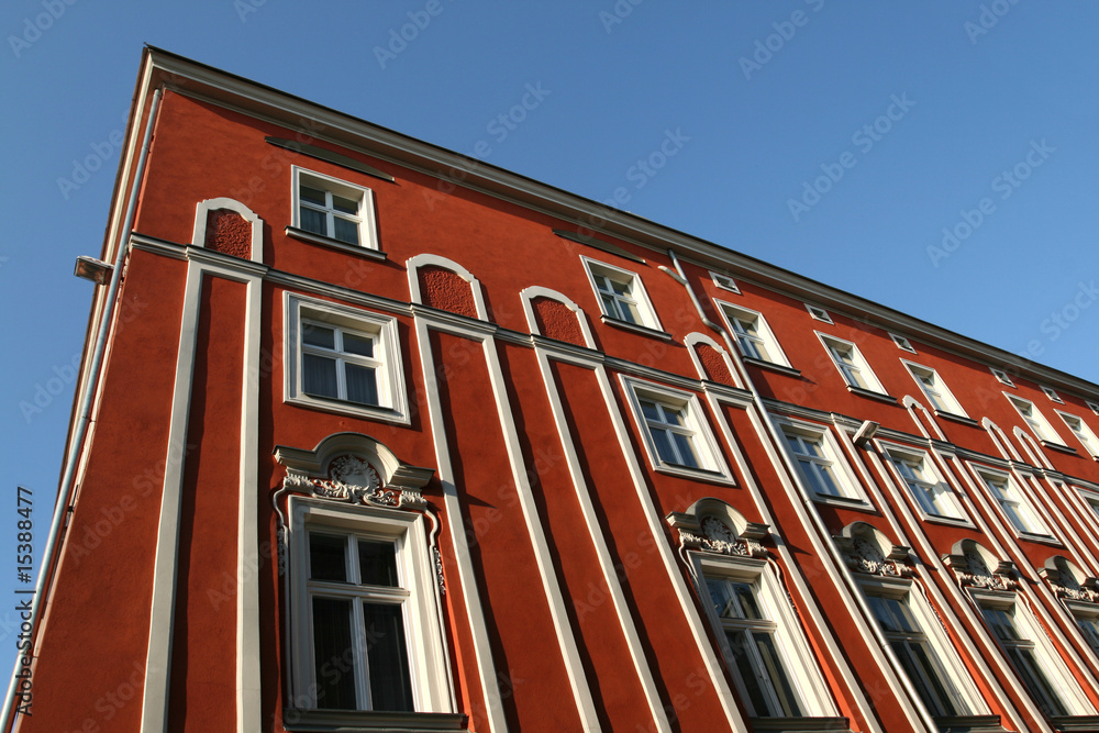 Obraz premium Red building