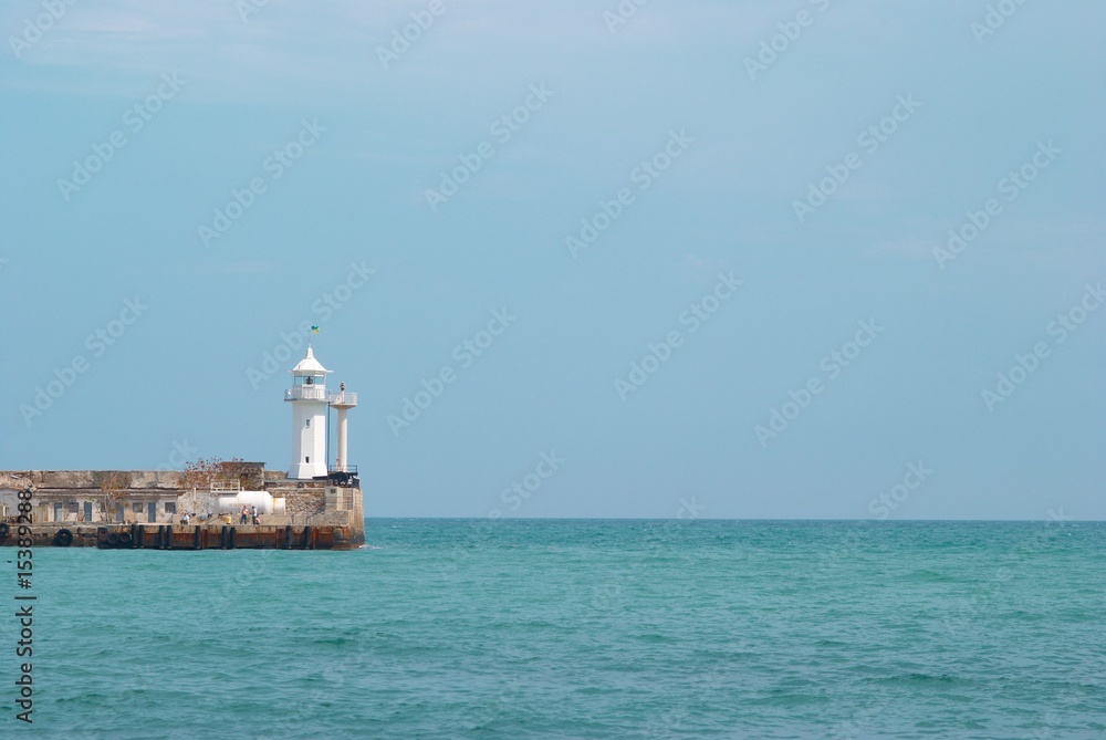 Lighthouse in the bay.