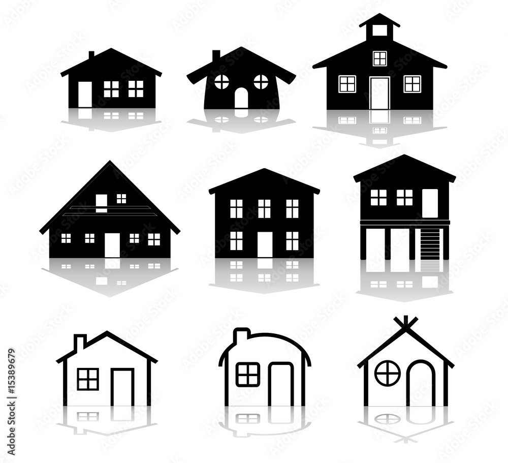 simple house illustrations