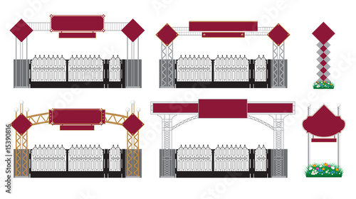 design externally registrations of the arch and pylon
