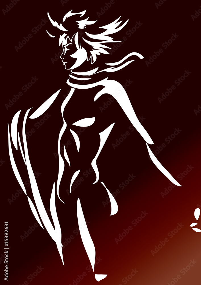 Fototapeta premium wind man