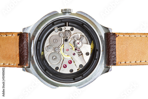 Clockwork of wristwatch