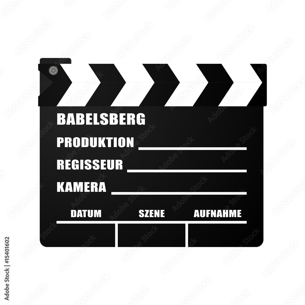 Fototapeta premium Filmklappe Babelsberg